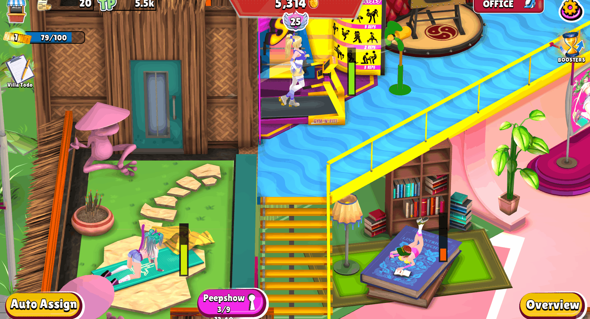 图片[2]-【3D互动养成/动态/PC】窥淫别墅 – 后宫经理 Voyeur Villa – Harem Manager 官中步兵版 [PC]-咔游