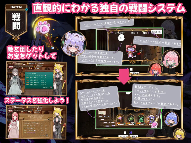 图片[3]-【爆款SLG/爆乳巨乳/PC】发情地下城～和猫耳娘的探索生活～  AI汉化版 [PC]-咔游